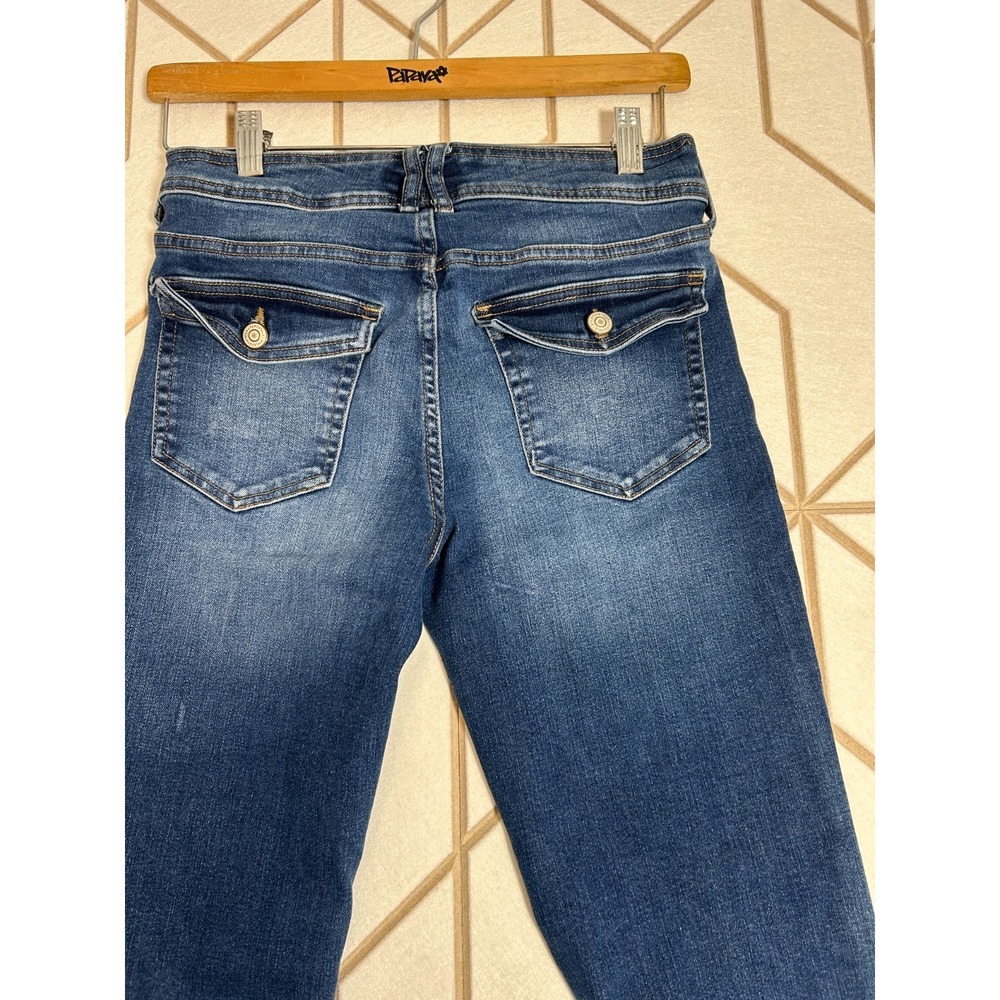 Aeropostale Women Low Rise Flare Jeans Blue Denim Stretch Casual Pants Size 4REG - Picture 12 of 16